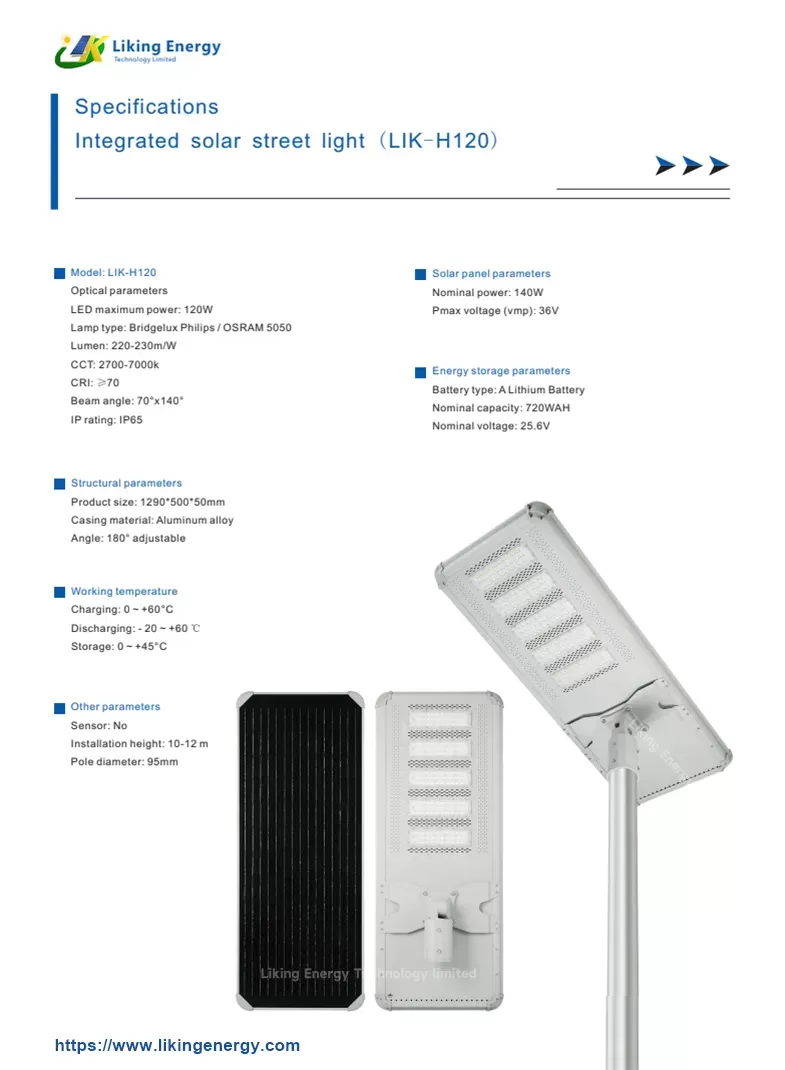 LIK-H120W de réverbères solaires intégrés. pdf