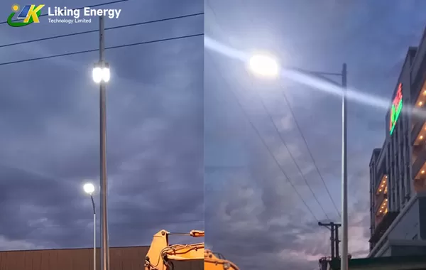 Éclairage de chantier de construction